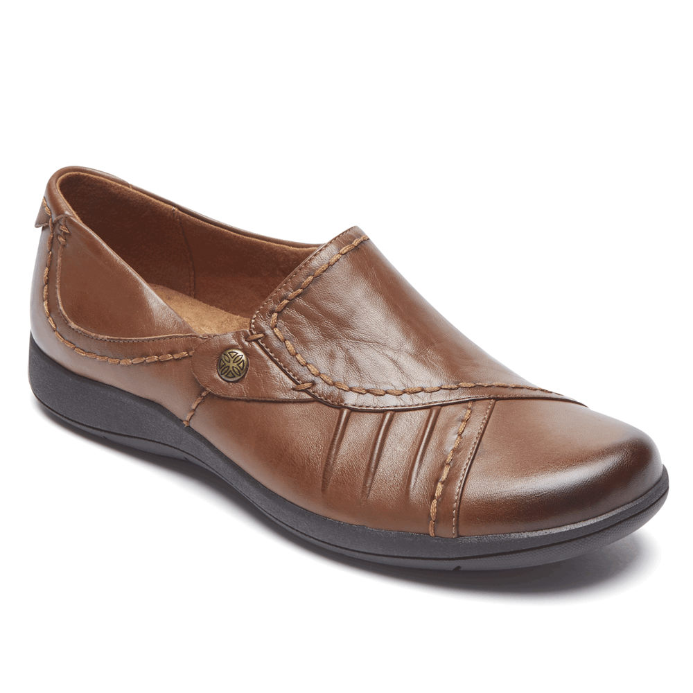 Rockport Womens Flats Brown - Daisey Monk - UK 842-VONGIR